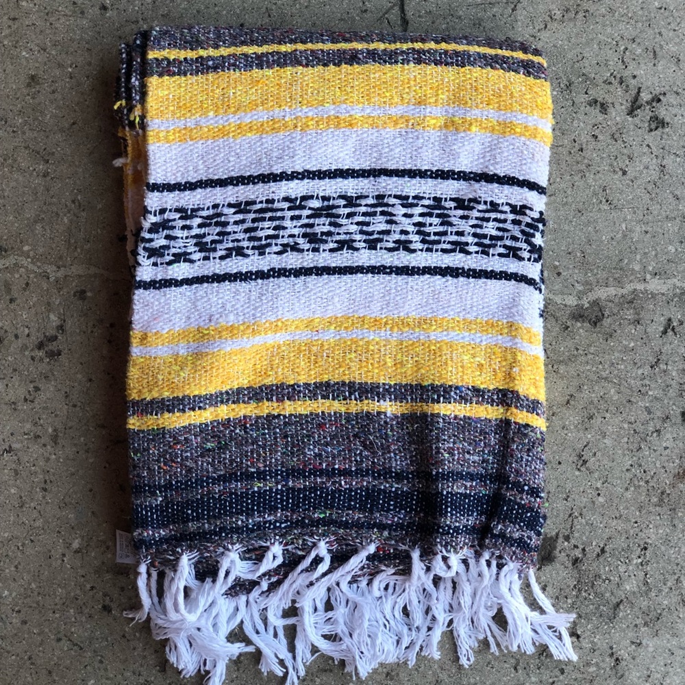 Yellow Beach Blanket. NEW.